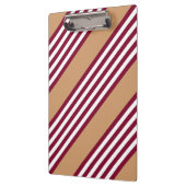 Burgundred five stripes pattern klemmbrett (Links)