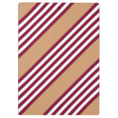Burgundred five stripes pattern klemmbrett (Rückseite)