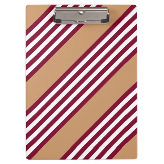 Burgundred five stripes pattern klemmbrett (Vorderseite)