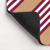 Burgundred five stripes pattern mousepad (Ecke)