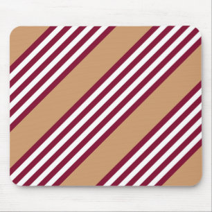 Burgundred five stripes pattern mousepad