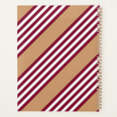 Burgundred five stripes pattern planer (Rückseite)