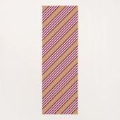 Burgundred five stripes pattern yogamatte (Rückseite)