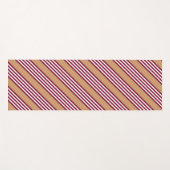 Burgundred five stripes pattern yogamatte (Vorderseite (Horizontal))