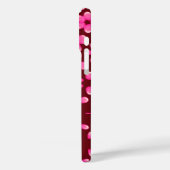 Burgundrosa abstrakte Blüte Case-Mate iPhone Hülle (Rückseite / Links)