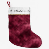 Burgundrot Kleiner Weihnachtsstrumpf (Vorderseite)