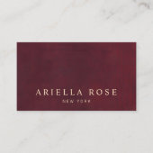 Burgundrot Visitenkarte (Vorderseite)