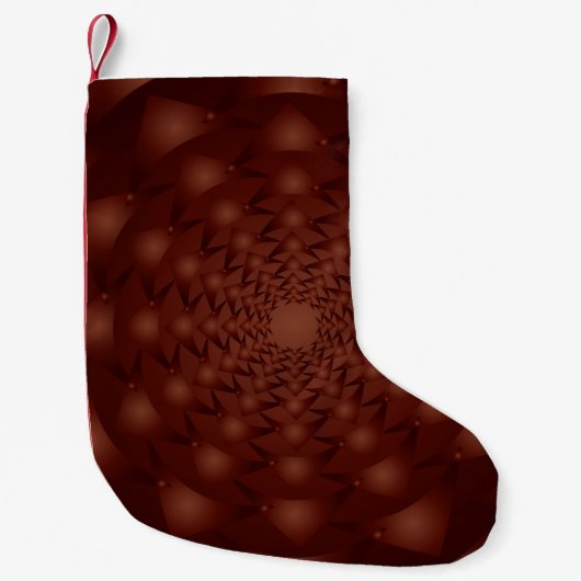 Burgundy abstract pattern. Traditional ornaments. Kleiner Weihnachtsstrumpf (Vorderseite)
