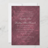 Burgundy Acanthus Vine Einladung (Vorderseite)