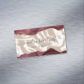 Burgundy Agate Gold Glitzer Luxus Magnetische Visitenkarte (Beispiel)