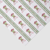 Burgundy Amaryllis und Heilige Weihnachten Seidenpapier (Ausschnitt)