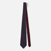 Burgundy and Black Star Neck Tie Krawatte (Vorderseite)
