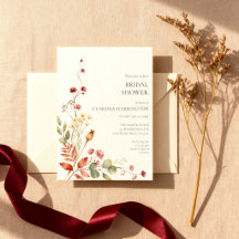 Burgundy and Blush Botanical Vine Bridal Shower