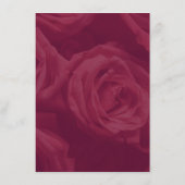 Burgundy and gold elegant wedding response Card Begleitkarte (Rückseite)