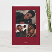 Burgundy Arch 4 Foto Abschluss aufsetzen Dankeskarte (Rückseite)