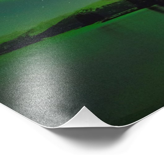 Burgundy Aurora Fotodruck (Ecke)