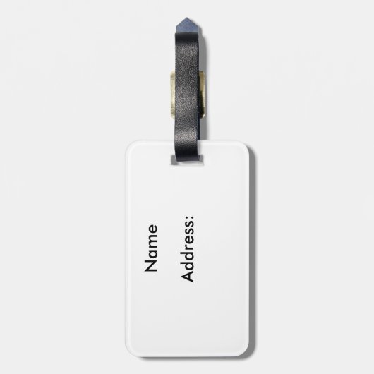 Burgundy Aurora Gepäckanhänger (Rückseite vertikal)