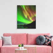 Burgundy Aurora Leinwanddruck (Insitu (Wohnzimmer))