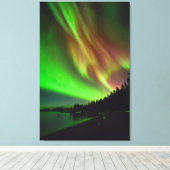 Burgundy Aurora Leinwanddruck (Insitu (Holzboden))