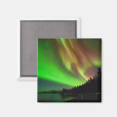 Burgundy Aurora Magnet (Vorderseite/Rückseite)