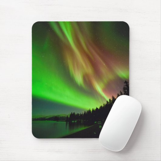 Burgundy Aurora Mousepad (Mit Mouse)
