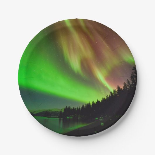 Burgundy Aurora Pappteller (Vorderseite)