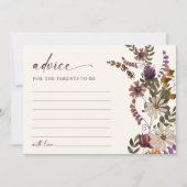 Burgundy Baby Advisor Cards Einladung (Vorderseite)