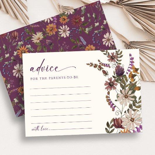 Burgundy Baby Advisor Cards Einladung