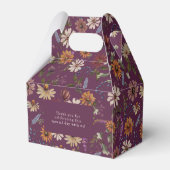 Burgundy Baby Dusche Geschenkschachtel (Rückseite)