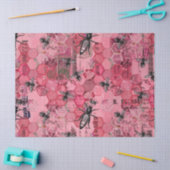 Burgundy Bee Series Design 12 Seidenpapier (Basteln)