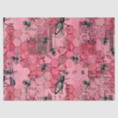 Burgundy Bee Series Design 12 Seidenpapier (Vorderseite)