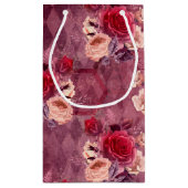 Burgundy Bee Series Design Eleven Kleine Geschenktüte (Rückseite)