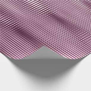 Burgundy Beetrot Metallic Grill Stripe Minimal Lux Geschenkpapier