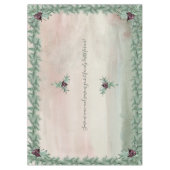 Burgundy Berry Holly Pine Christmas Tablecloth Tischdecke (Vorderseite)