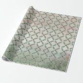 Burgundy Berry Holly Pine Christmas Wrapping Paper Geschenkpapier (Ungerollt)