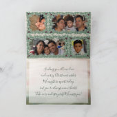 Burgundy Berry Holly Pine Weihnachtskarte Feiertagskarte (Innenseite)