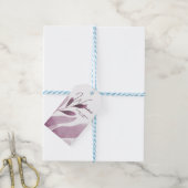 Burgundy Big Blätter Hochzeit Willkommen Geschenkanhänger (Mit Garn)