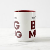 Burgundy Big Tasse | Große Tasse | INDIVIDUELLE NA (Zentrum)