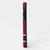 Burgundy Black Team Jersey Name Case-Mate iPhone Hülle (Hinten/Links)