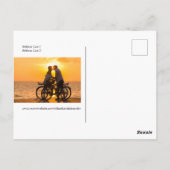 Burgundy Black Wedding Save the Date Foto Postkarte (Rückseite)