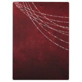 Burgundy Bling Klemmbrett (Rückseite)