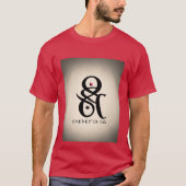 "Burgundy Bliss: Couple Maroon T - Shirt" T-Shirt (Vorderseite)