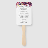 Burgundy Bliss: Elegantes Blumenmuster in Win Fächer (Rückseite)