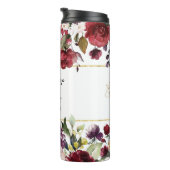 Burgundy Bliss Mutter der Braut Hochzeitsfeier Thermosbecher (Nach rechts gedreht)