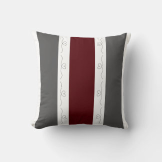Burgundy Blizzard Liebe Kissen