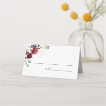 Burgundy Bloom Watercolor Wedding