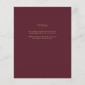 Burgundy-Bloral-Katholische Hochzeit der Brautmess (Rückseite)