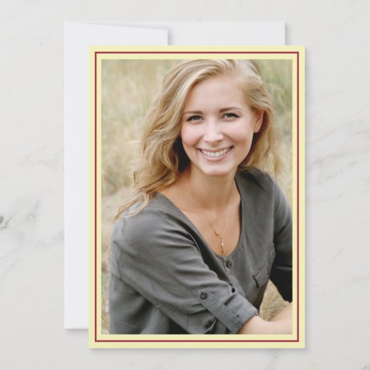 Burgundy Blossom Geburtstagspartei Einladung (Rückseite)