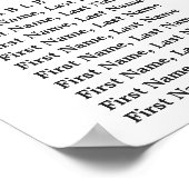 Burgundy Blue Floral 16 Tische Seating Chart Poster (Ecke)