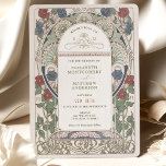 Burgundy Blue Wedding Einladungen Art Nouveau<br><div class="desc">Art Nouveau Vintage Hochzeit Einladungen von Alphonse Mucha in einem floralen, romantischen und whimsical Design. Viktorianische Schnörkel ergänzen klassische Deko-Schriftart. Bitte geben Sie Ihre persönlichen Informationen ein, und Sie sind fertig. Wenn Sie das Design weiter ändern möchten, klicken Sie einfach auf den blauen Button "Anpassen". Vielen Dank, dass Sie mein...</div>